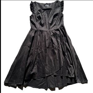 Elegant Black Sleeveless Dress Size XXL